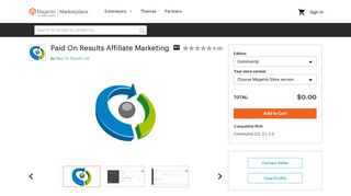 Paid On Results Affiliate Marketing - Magento Marketplace