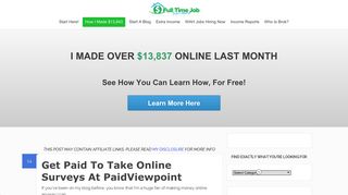 Get Paid To Take Online Surveys At PaidViewpoint | Full Time Job ...