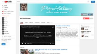 Paige Hathaway - YouTube