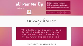 Au Pair Me Up | Family Friendly Childcare | Australia