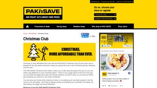 Christmas Club | PAK'nSAVE