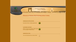 Pakistan Stock Exchange Limited | Online Trading