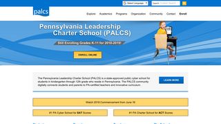 Pennsylvania Leadership Charter School - PALCS - Cyber School in PA