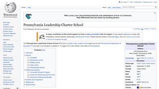 Pennsylvania Leadership Charter School - Wikipedia