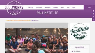 Pali Institute - Teach, Facilitate, Learn, and play at the Pali Institute ...