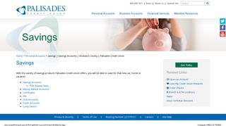 Savings - Palisades Credit Union
