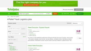 Pallet Track Logistics Jobs, Vacancies & Careers - totaljobs