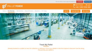 Track my Pallet | Palletforce Ltd