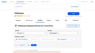 Working as a Truck Driver at Palletways: Employee Reviews | Indeed ...