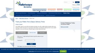 Track your Pallet or Find a Depot - Palletways
