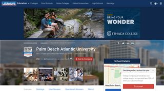 Palm Beach Atlantic University - Profile, Rankings and Data | US News ...