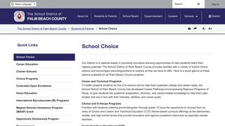 School Choice - The School District of Palm Beach County