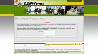 Palm Beach County Sheriff's Office - Employee Portal Login