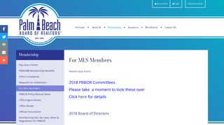 For MLS Members | Palm Beach Board of Realtors
