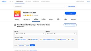Working as a Sales Associate at Palm Beach Tan: Employee Reviews ...