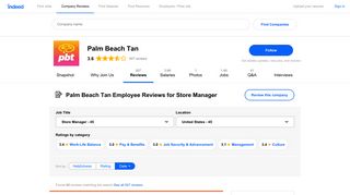 Working as a Store Manager at Palm Beach Tan: Employee Reviews ...