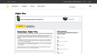 Palm® Pre Support - Sprint