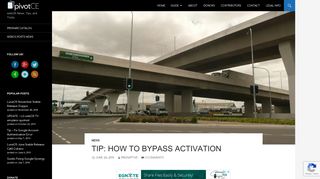Tip: How to Bypass Activation | pivotCE