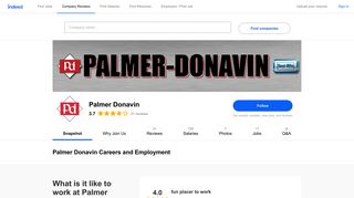 Palmer Donavin Careers and Employment | Indeed.com