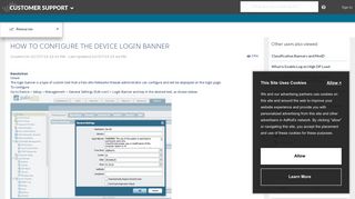 How to Configure the Device Login Banner - Palo Alto Networks ...