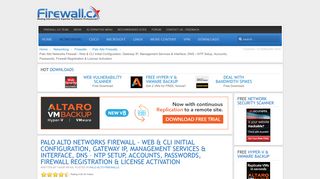 Palo Alto Networks Firewall - Web & CLI Initial Configuration, Gateway ...