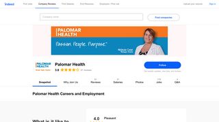 Palomar Health Careers and Employment | Indeed.com
