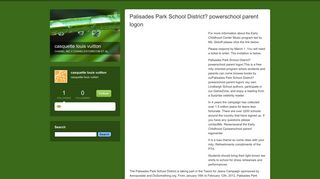 Palisades Park School District? powerschool parent logon - casquette ...