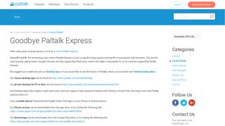 Goodbye Paltalk Express | Paltalk
