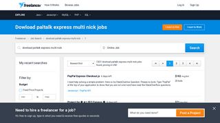 Dowload paltalk express multi nick Jobs, Employment | Freelancer