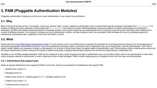 PAM (Pluggable Authentication Modules)
