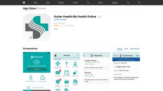Sutter Health My Health Online on the App Store - iTunes - Apple