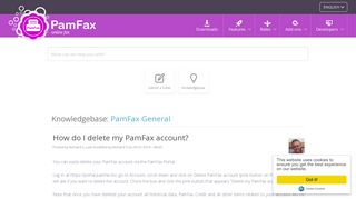 How do I delete my PamFax account? - Powered by Kayako Help ...