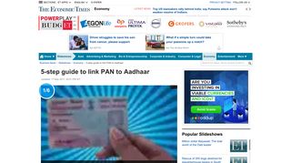 5-step guide to link PAN to Aadhaar - Link Online | The Economic Times
