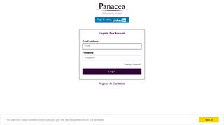 Login to your Account - Panacea Selection