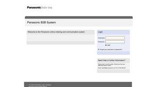 Panasonic B2B System - Panasonic - B2B-Shop