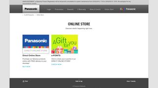 Online Store | CLUB Panasonic