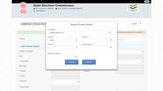 Candidate Registration Form for Gram Panchayat - State Election ...