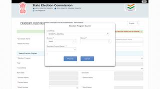 Candidate Registration Form for Municipal Council - State Election ...