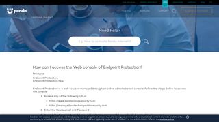 How can I access the Web console of Endpoint Protection? - Technical ...