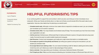 Helpful Fundraising Tips | Panda Express Chinese Restaurant
