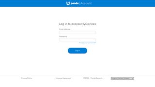 Log in to Panda Account - Panda Security