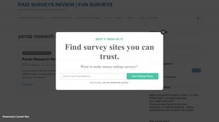 panda research login | Paid Surveys Review | Fun Surveys