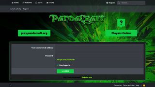 Log in | PandaCraft Network
