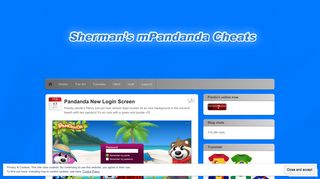 Pandanda New Login Screen | Sherman's mPandanda Cheats