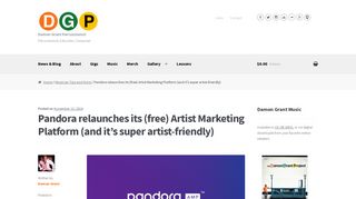 Pandora relaunches its (free) Artist Marketing Platform (and it's super ...