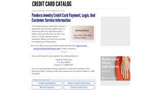 Pandora Jewelry Credit Card Payment, Login, and Customer Service ...