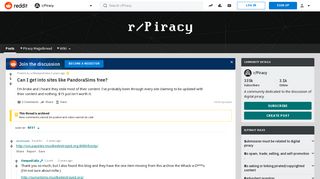 Can I get into sites like PandoraSims free? : Piracy - Reddit