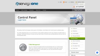 Control Panel - Web Hosting Service Features | Servage