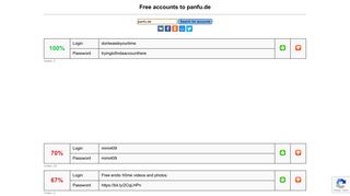 panfu.de - free accounts, logins and passwords
