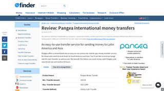 Pangea money transfers review January 2019 | finder.com